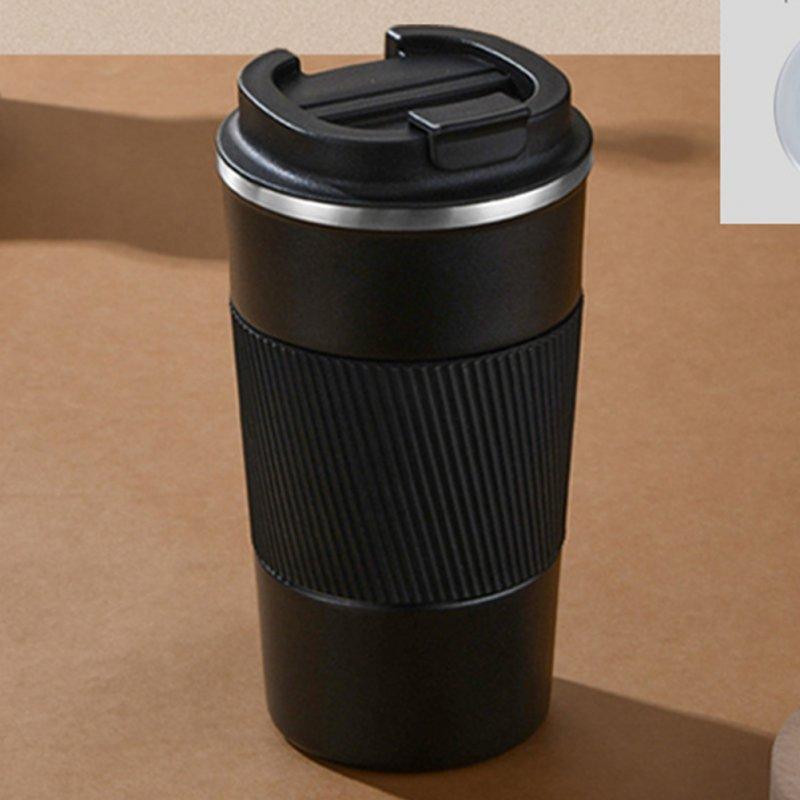 Wholesale Insulated Coffee Vacuum Coffee Cup Ceramic Inner Travel Coffee Tumbler Reusable Thermal Cup With Lid And 201 Stainless Steel Outer For Home Office black 510ml  |   Kitchen & Dining Home Garden & Tools Kitchen & Dining