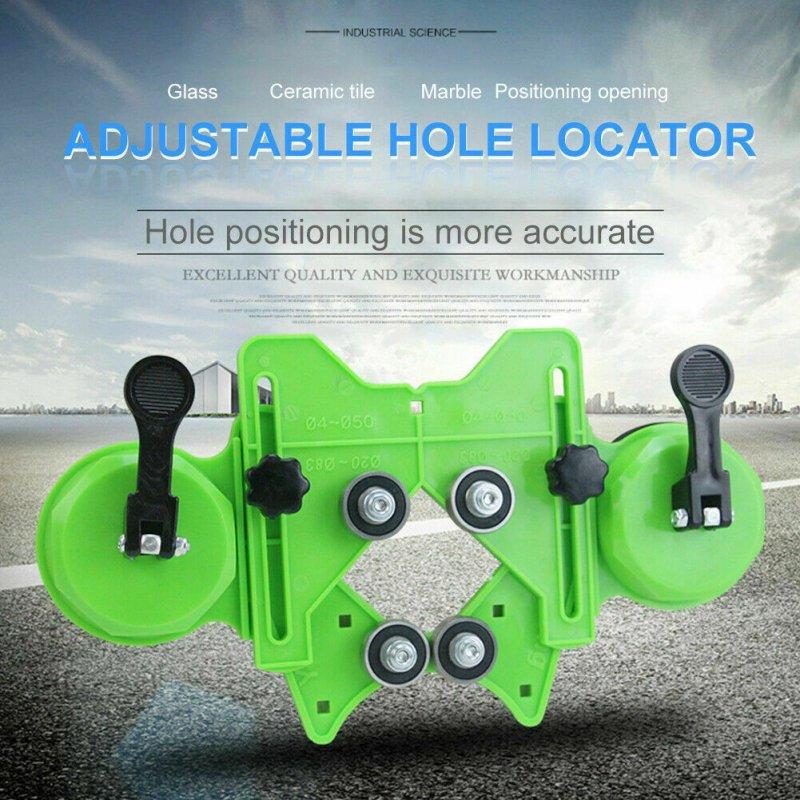 Wholesale Locator  Auxiliary  Tool  Kit Adjustable Drill Bit Saw Guide Hole Opener Strong Stability Suction Base Reusable Double Handle Fixed Puncher Double disc  |   Household Products Home Garden & Tools Household Products