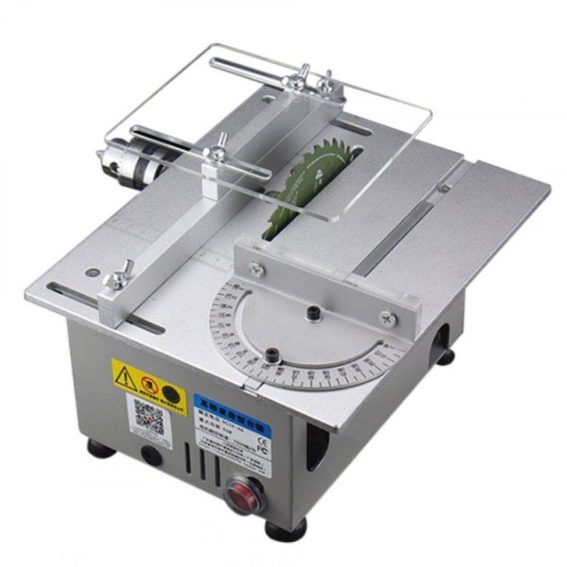 Wholesale Mini Table Saw Woodworking Lathe Electric Polisher Grinder DIY Circular Cutting Saw Blade Silver_U.S. plug  |   Industrial & Scientific Home Garden & Tools Industrial & Scientific