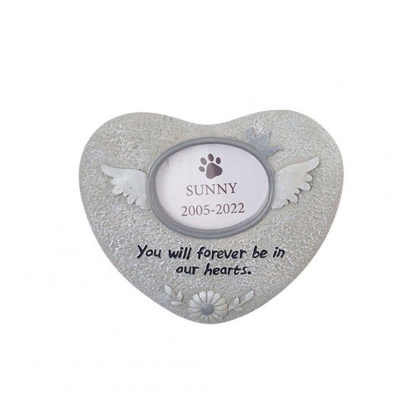 Wholesale Paw Print Pet Tombstone Cat Memorial Stone Garden Realistic Resin Dog Paw Print Memorial Stone Indoor Outdoor Dog Cat Photo Frame Loss Of Pet Sympathy Gift angel Stone  |   Pet Supplies Home Garden & Tools Pet Supplies