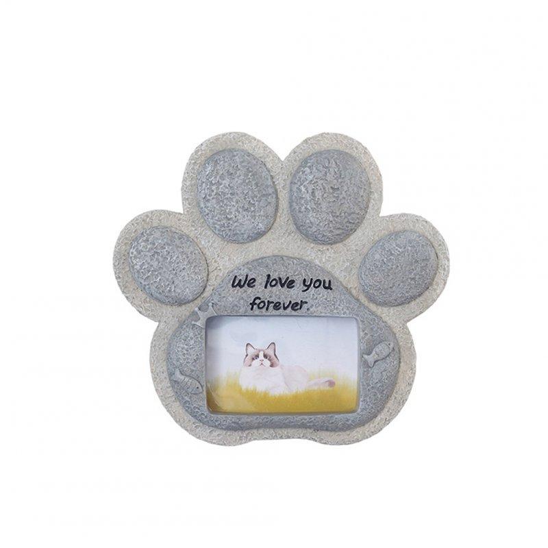 Wholesale Paw Print Pet Tombstone Cat Memorial Stone Garden Realistic Resin Dog Paw Print Memorial Stone Indoor Outdoor Dog Cat Photo Frame Loss Of Pet Sympathy Gift cat Stone  |   Pet Supplies Home Garden & Tools Pet Supplies