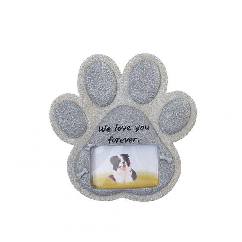 Wholesale Paw Print Pet Tombstone Cat Memorial Stone Garden Realistic Resin Dog Paw Print Memorial Stone Indoor Outdoor Dog Cat Photo Frame Loss Of Pet Sympathy Gift dog Stone  |   Pet Supplies Home Garden & Tools Pet Supplies