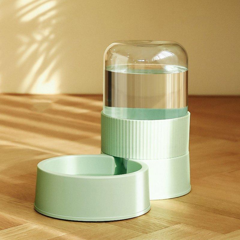 Wholesale Pet Automatic Food Feeder Roman Pillars Shape 2.1l Large Capacity Water Food Bowl For Cats Dogs Feeding Bowl Water Dispenser (green)  |   Pet Supplies Home Garden & Tools Pet Supplies