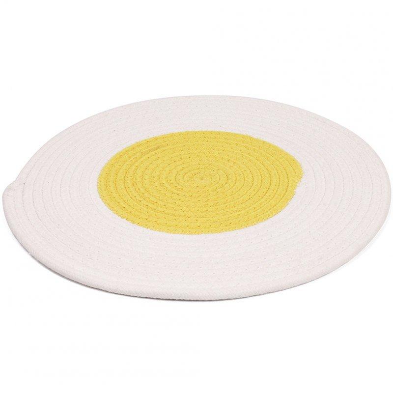 Wholesale Pet Cat Round Scraper Mat Scratch-resistant Scratch Board Sleeping Blanket Sofa Furniture Protector yellow  |   Pet Supplies Home Garden & Tools (Yellow)