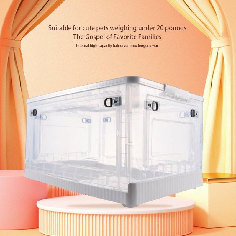 Wholesale Pet Drying Box For Cats Dogs, Portable Pet Dryer Crate Cage, Transparent Pet Bath Grooming Dryer Box With Wheels For Cats Rabbits Small Medium Dogs Small  |   Pet Supplies Home Garden & Tools Pet Supplies