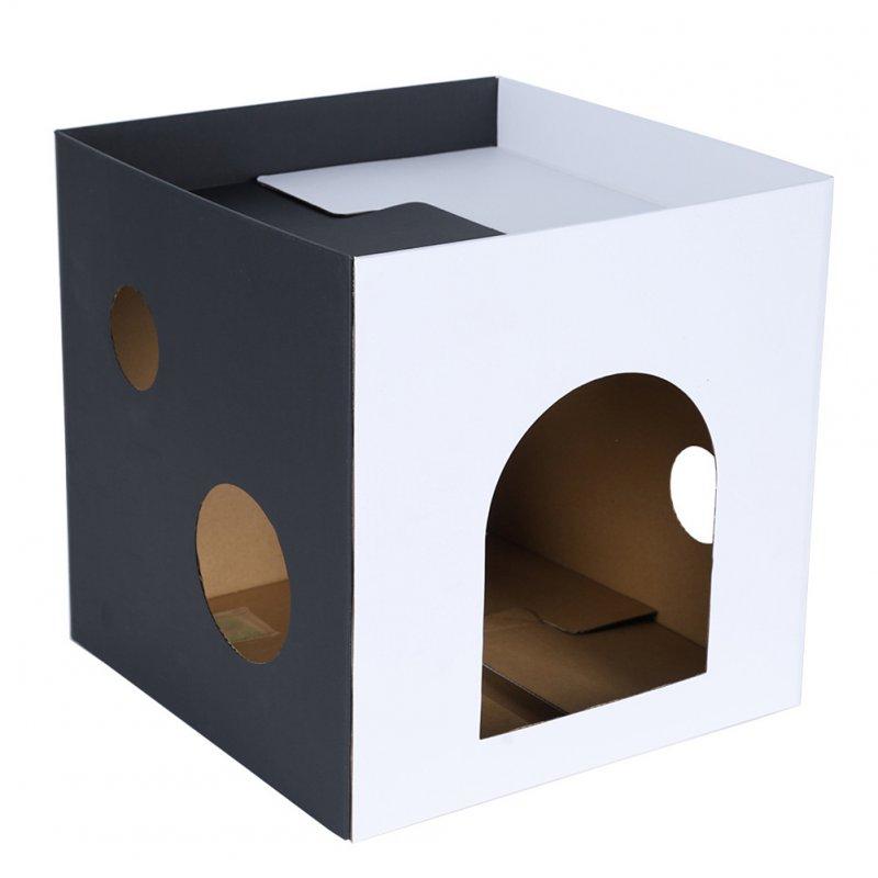 Wholesale Pet House Cat Scratch Board Wear-resistant Anti-scratch Corrugated Paper Cat Scratcher Toys Pet Supplies Black and white  |   Pet Supplies Home Garden & Tools Black & white