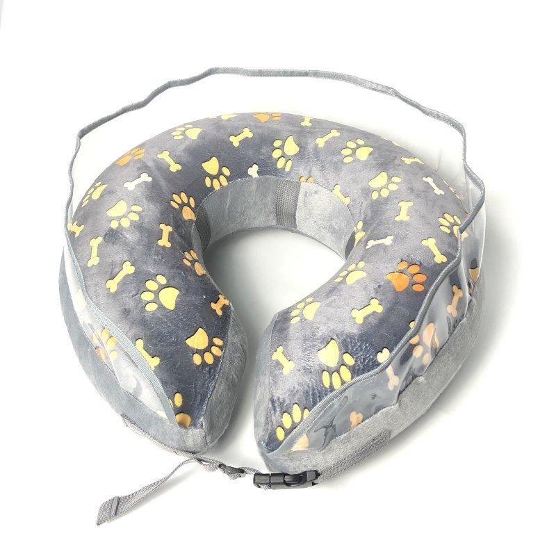 Wholesale Pet Inflatable Cone Anti-bite Anti-lick Elizabethan Collars Protective Headgear For Stop Licking Biting Wounds grey L  |   Pet Supplies Home Garden & Tools Grey + L