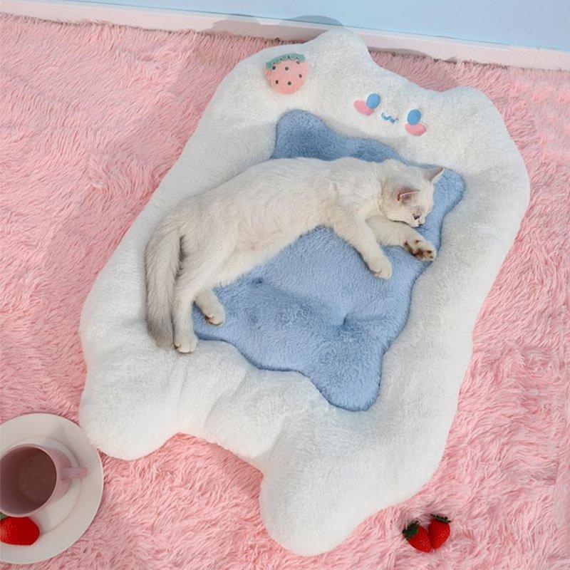 Wholesale Pet Warm Sleeping Pad Floor Mat Soft Comfortable Breathable Bed with Pillow Pet Supplies for Dogs Cats Cat Medium  |   Pet Supplies Home Garden & Tools Cat M-medium