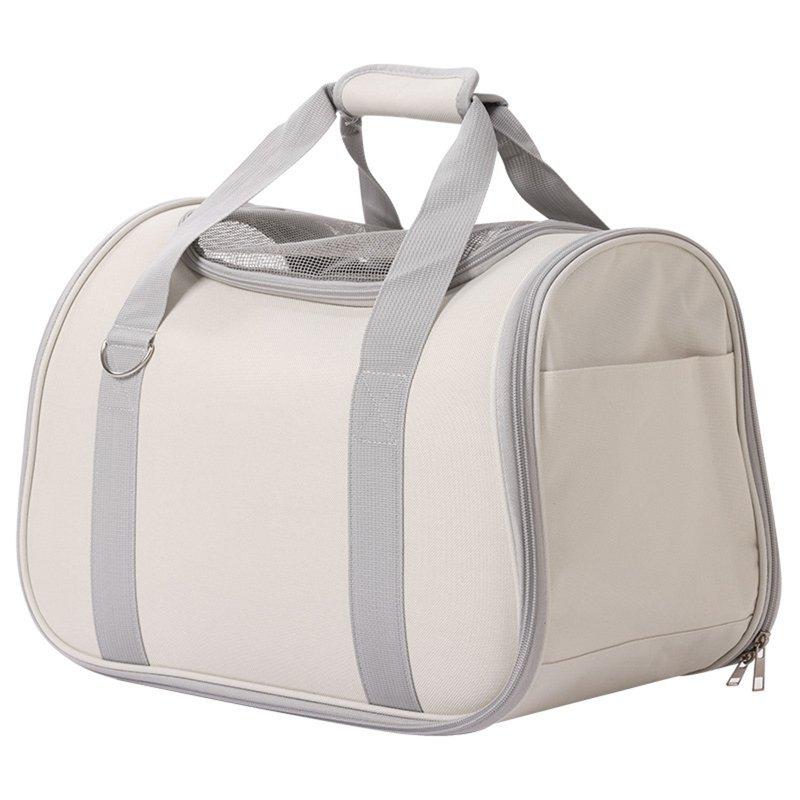 Wholesale Portable Carrier Bags Breathable Foldable Large Capacity Oxford Cloth Pet Carriers For Outdoor Travel (42 x 24 x 30cm) beige breathable shoulder bag  |   Pet Supplies Home Garden & Tools Beige + Breathable shoulder bag