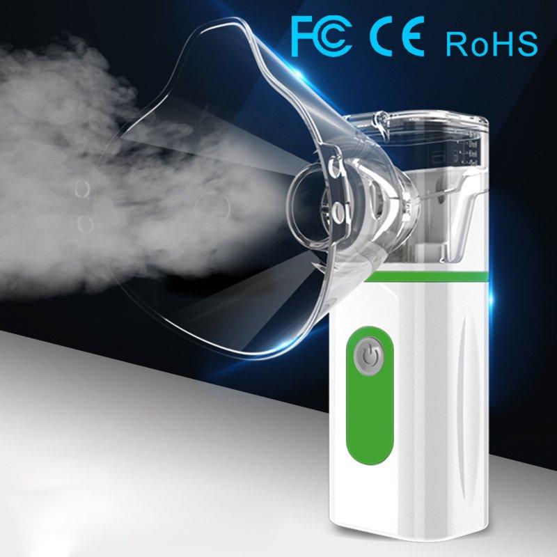 Wholesale Portable Handheld Ultrasonic Nebulizer Phlegm Cough Relieving Pocket Machine for Home Travel Green  |   Home Appliances Home Appliances Green