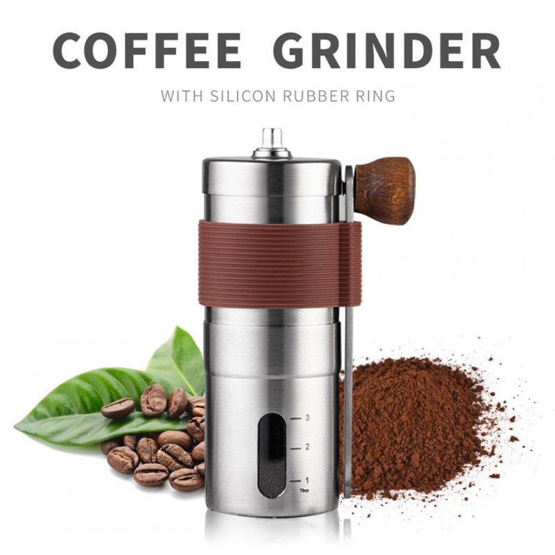 Wholesale Portable Mini Hand  Coffee  Grinder  Machine Adjustable Setting Stainless Steel Manual Coffee Bean Mill For Home Office Outdoor Hiking Medium upgrade brown  |   Home Appliances Home Appliances Home Appliances