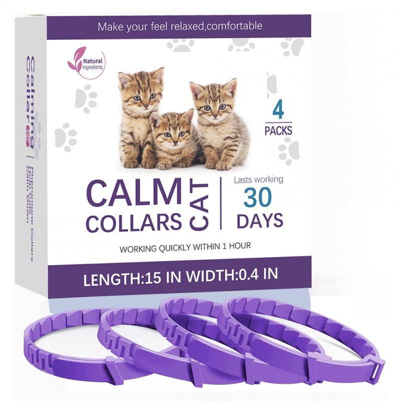 Wholesale Portable Pet Calming Collars Long Lasting Stress Anxiety Relief Pet Neck Accessories For Cats Dogs 4pcs/packs, cats  |   Pet Supplies Home Garden & Tools Pet Supplies