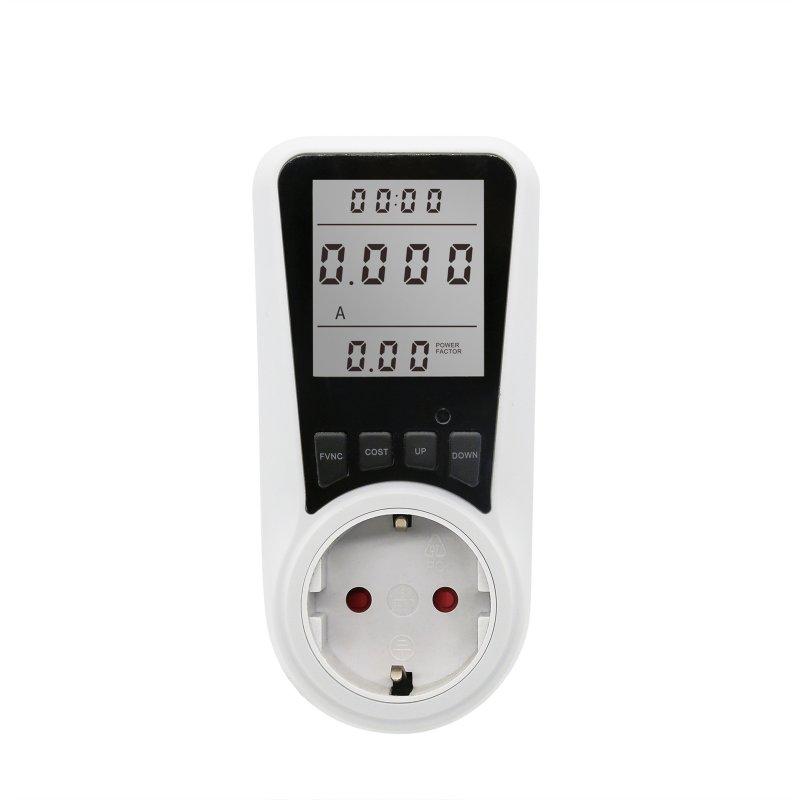 Wholesale Portable Power Socket Meter Monitor Lcd Display Household Smart Power Monitor With Backlight EU plug  |   Household Products Home Garden & Tools Household Products