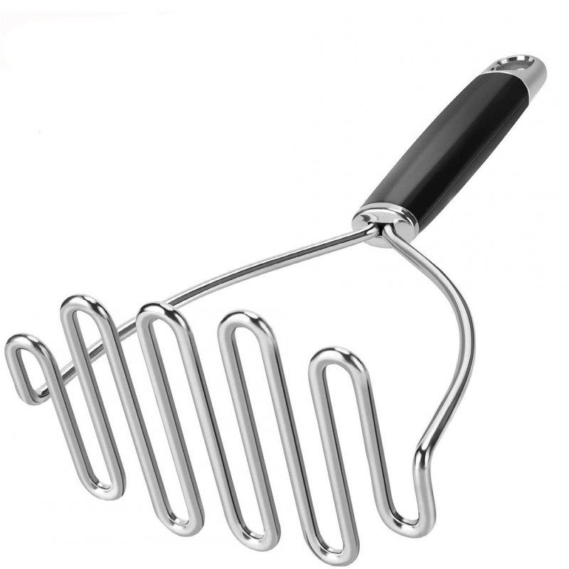 Wholesale Potato Masher Stainless Steel Wavy Wire Potato Masher Household Kitchen Vegetable Fruit Press Mud Pusher silver  |   Kitchen & Dining Home Garden & Tools Kitchen & Dining