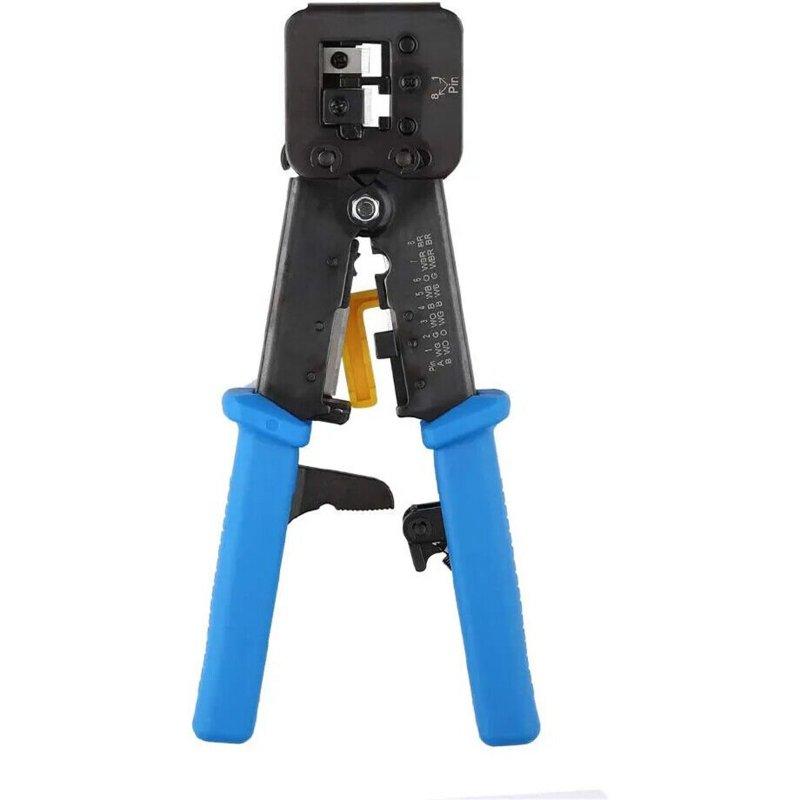 Wholesale RJ45 Crimp Tool For Pass-Through Connectors Professional Ethernet Crimper For Cat6 Cat5 8P8C RJ12 Connectors Ethernet Crimper Crimping Tool Pass-Through Clamp  |   Industrial & Scientific Home Garden & Tools Industrial & Scientific