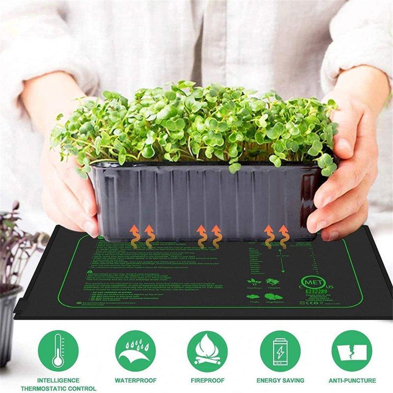 Wholesale Seedling Heat Mats With Digital Thermostat Controller Plant Heating Mats For Seed Starting Brewing Breeding Greenhouses EU Plug 220-240V  |   Garden & Lawn Garden & Lawn Garden & Lawn