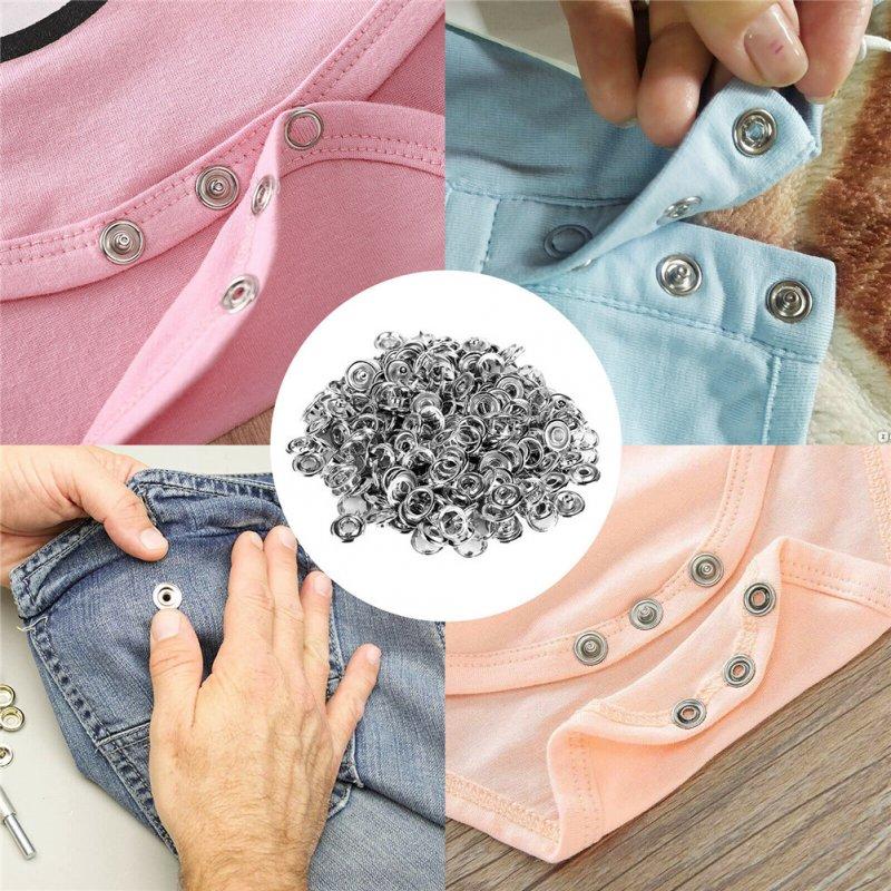 Wholesale Sewing Button Hollow Piercing Ring Press Studs Earrings Snap Fastener Pliers Tool Set 100 Sewing Button+ Pliers  |   Household Products Home Garden & Tools 100 Sewing Button+ Pliers