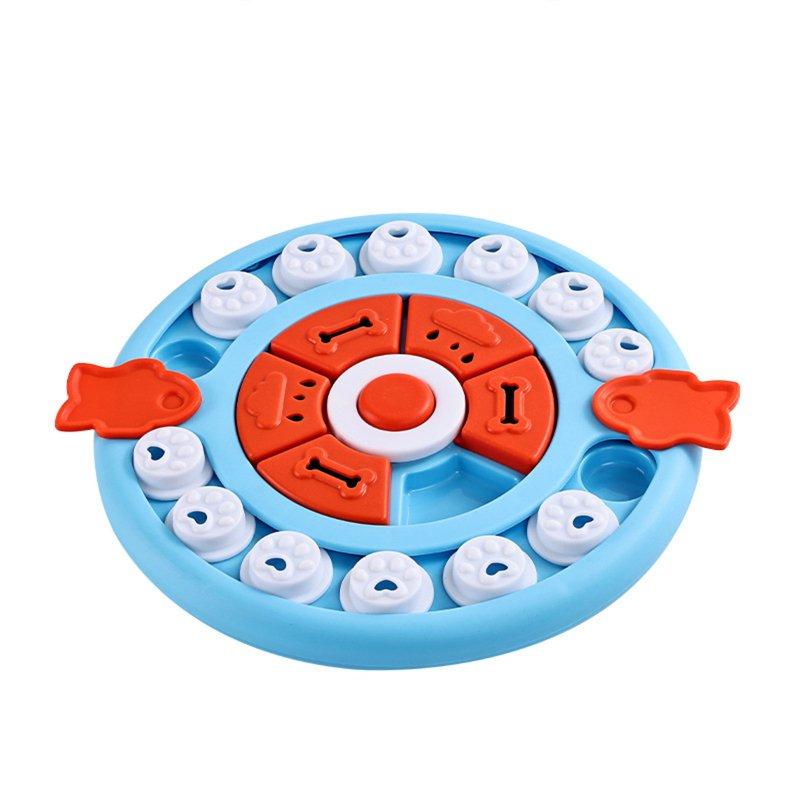 Wholesale Slow Feeder Dog Bowls Dog Puzzle Toys With Thickened Foot Pads Bottom Anti Slip Round Dog Food Dispenser Food Leakage Toy For Boredom And Mental Stimulation blue  |   Pet Supplies Home Garden & Tools Pet Supplies