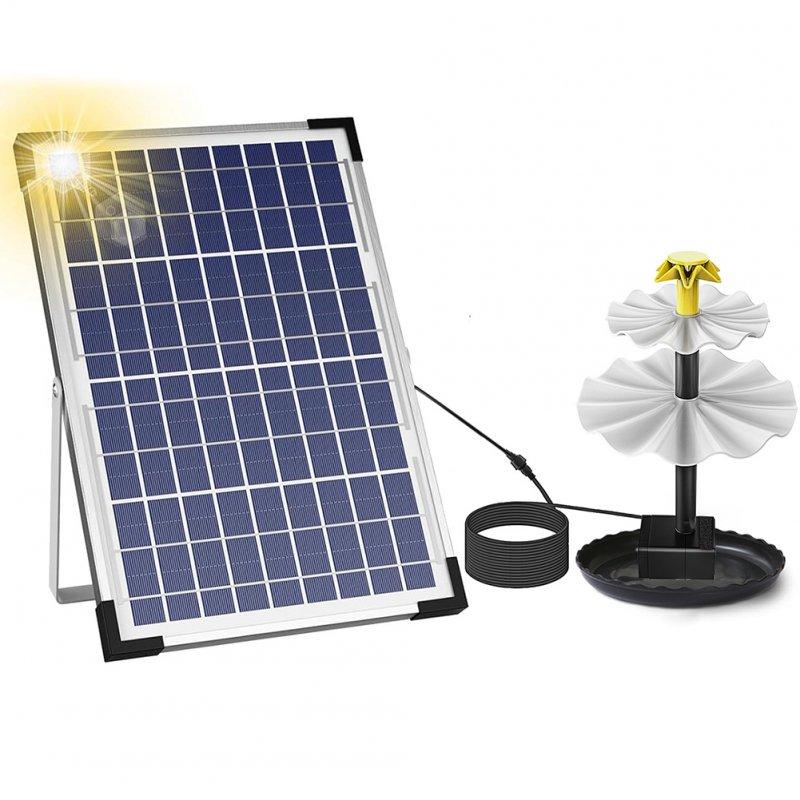 Wholesale Solar Bird Bath Fountain Solar Water Pump With 4 Nozzles 2 Charging Methods 10 Ft Wire 10W Solar Collector 3-tier Waterfall Fountain For Garden 10W solar  fountain  |   Garden & Lawn Garden & Lawn Garden & Lawn