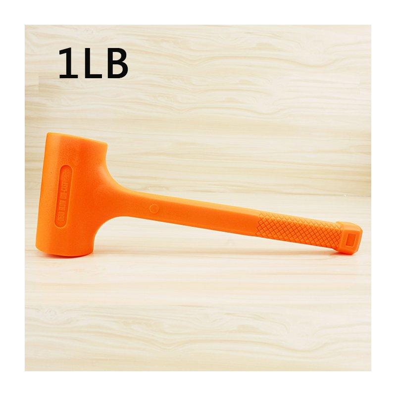 Wholesale Solid Hammer Dead Blow Mallet Orange Soft Rubber Unicast Hammer 0.5-2LB 1BL  |   Household Products Home Garden & Tools Household Products