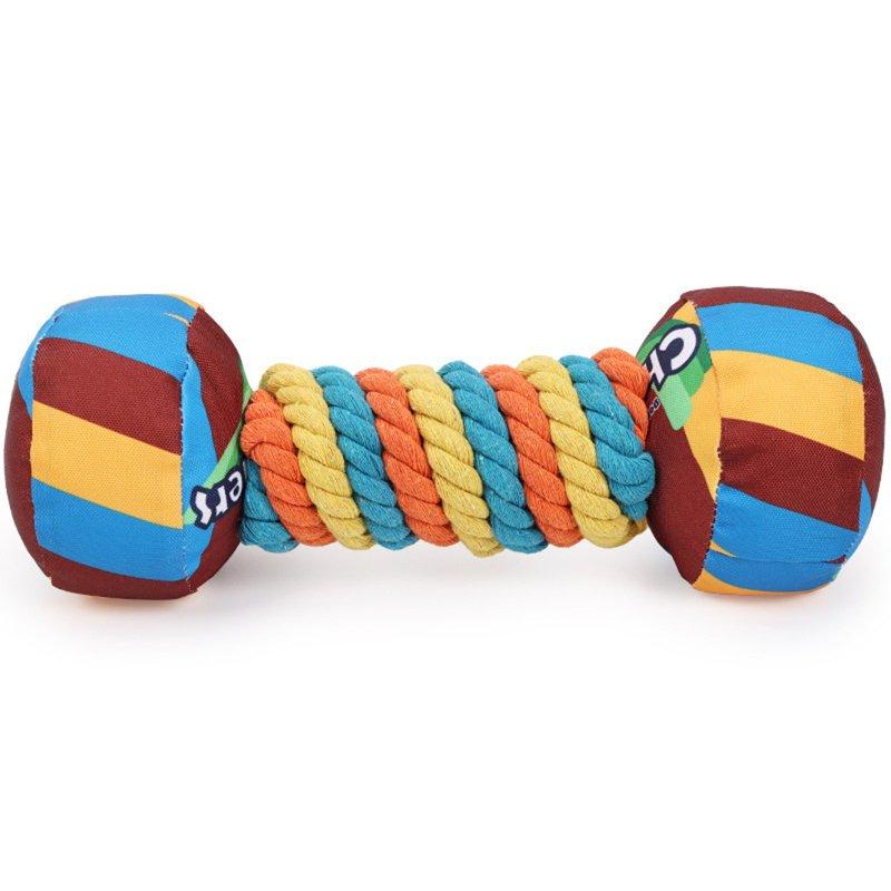 Wholesale Squeaky Dog Toys Cute Candy Dumbbell Shaped Chew Toys For Dogs Indoor Play Interactive Dog Toys For Small Medium Large Dogs color  |   Pet Supplies Home Garden & Tools Pet Supplies