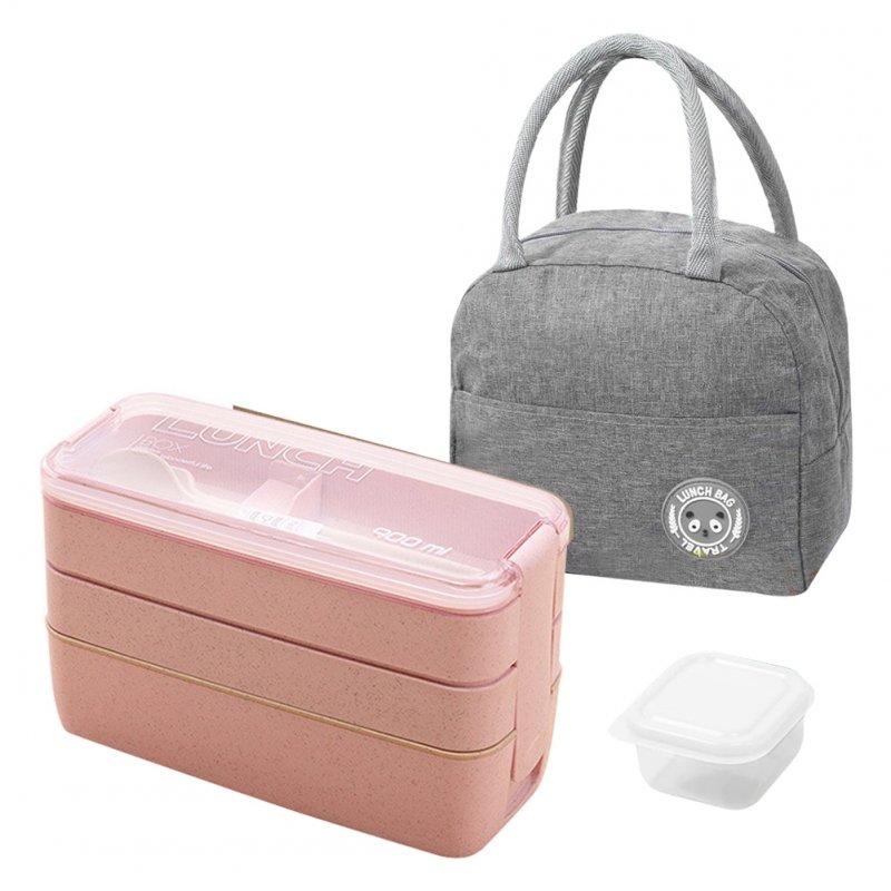 Wholesale Stackable Bento Box 3 Layer Lunch Box With Fork And Spoon 3 Grid Design Detachable Compartment Tray Rectangular Lunch Box Kit For Boys Girls Children 3-layer suit – pink  |   Kitchen & Dining Home Garden & Tools Kitchen & Dining