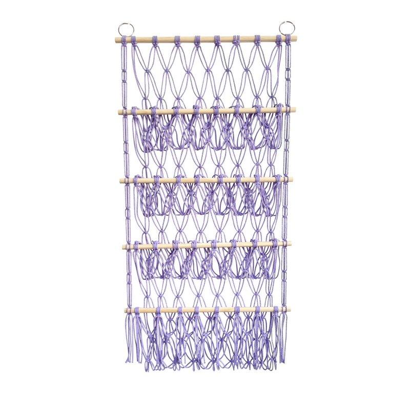 Wholesale Stuffed Animal Storage Hammock Stuffed Animal Net With Hanging Ring Storage Hanging Toy Organizer Hammock Handmade Toy Organizer For Children’s Room Nursery Purple  |   Household Products Home Garden & Tools Household Products