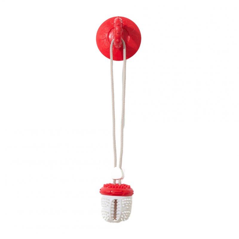 Wholesale Suction Cup Dog Toy Tug Of War Rope Dog Toy Durable Grip Bite Resistant Super Strong Suction Interactive Pull Dog Toys For Teeth Cleaning Pine cone sucker red and white leaky sucker  |   Pet Supplies Home Garden & Tools Pet Supplies