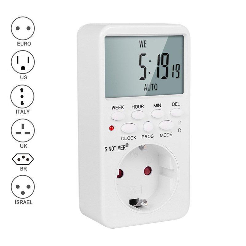 Wholesale Tm519 Ac 230v Kitchen Timer Switch Socket Lcd Screen Digital Programmable Socket With Countdown Function EU plug  |   Household Products Home Garden & Tools Household Products