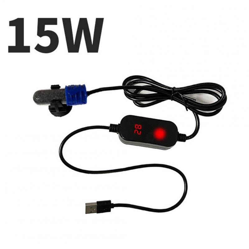 Wholesale Usb Led Heating Rod Adjustable Temp Explosion-proof Power-saving Aquarium Fish Turtle Tank Heater 15W English  |   Pet Supplies Home Garden & Tools 15W English