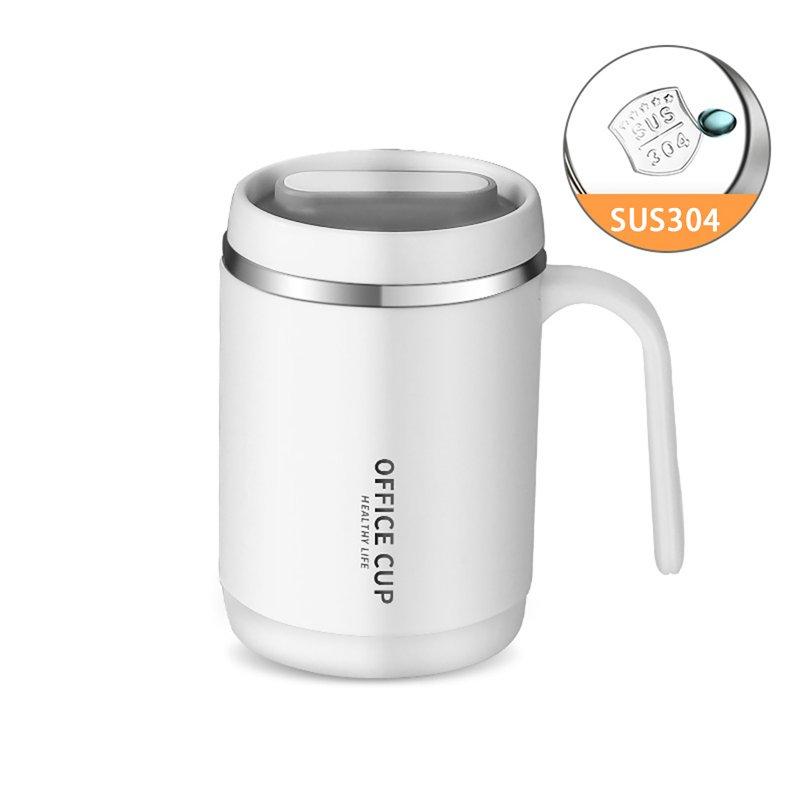 Wholesale Vacuum Insulated Coffee Mug 500ml Large Capacity Anti-scalding Double Wall 304 Stainless Steel Straw Cup With Lid white  |   Kitchen & Dining Home Garden & Tools Kitchen & Dining