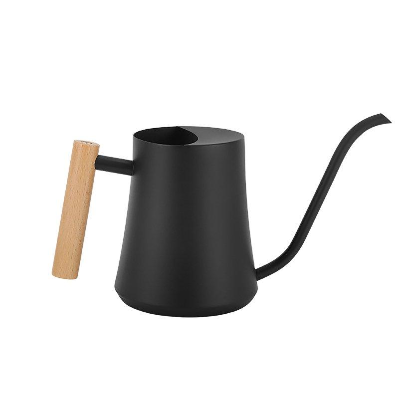 Wholesale Watering Can With Long Spout 35oz Stainless Steel Leak-proof Rust-proof Indoor Watering Can With Wooden Handle For Indoor Plants Flowers Watering black  |   Garden & Lawn Garden & Lawn Garden & Lawn