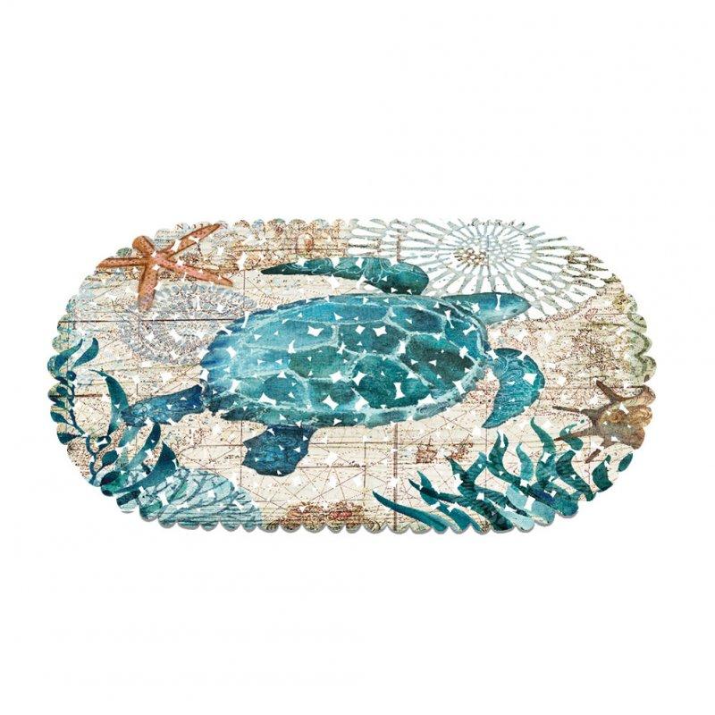 Wholesale Waterproof Safety Shower Bath Mat with Suction Cup Non-slip Floor Mat for Hotel Bathroom Bathtub Kitchen Pad Sea turtle_35 * 70CM  |   Household Products Home Garden & Tools Household Products