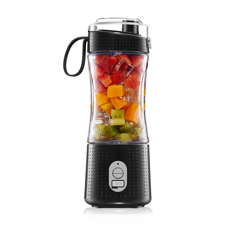 Wholesale Portable Blender Type-C Rechargeable Juicer Cup Electric Blender for Travel Kitchen 380ml Black  |   Home Appliances Home Appliances Black