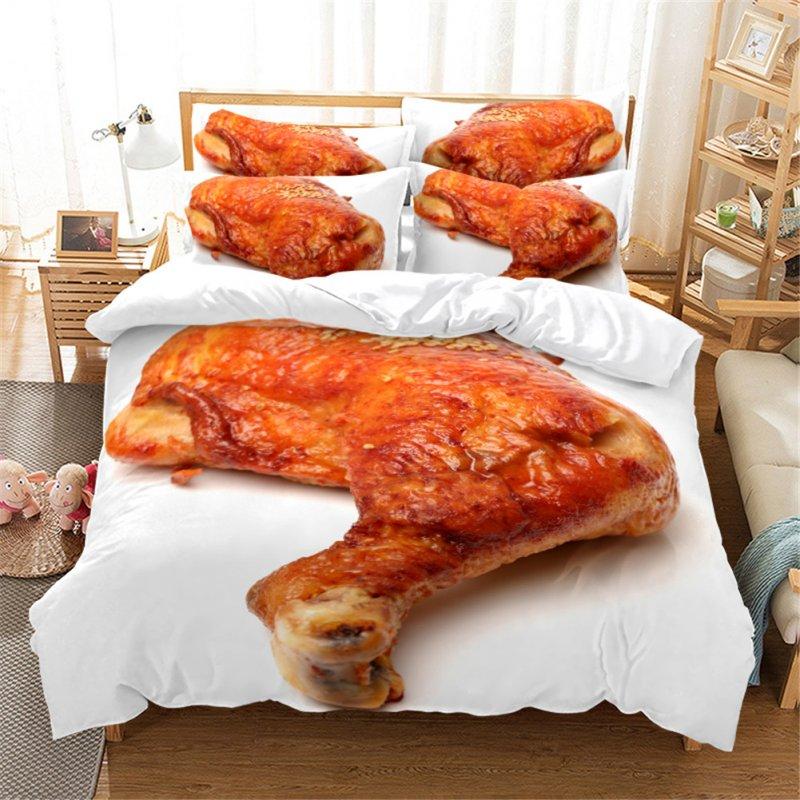 Wholesale 2Pcs/3Pcs Full/Queen/King Quilt Cover +Pillowcase 3D Digital Printing BBQ Fruit Series Beeding Set King  |   Home Decors Home Decors Home Decors