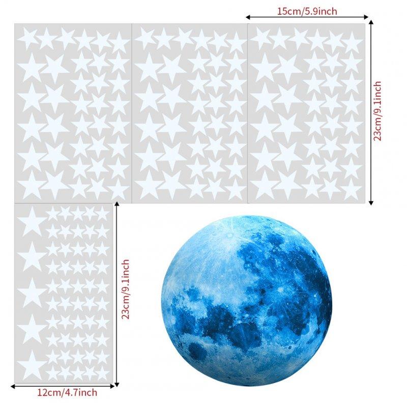 Wholesale 30cm Blue Moon 435pcs Blue Luminous Moon Star Sticker 166pcs Star Decal Decoration 166pcs  |   Home Decors Home Decors 166pcs