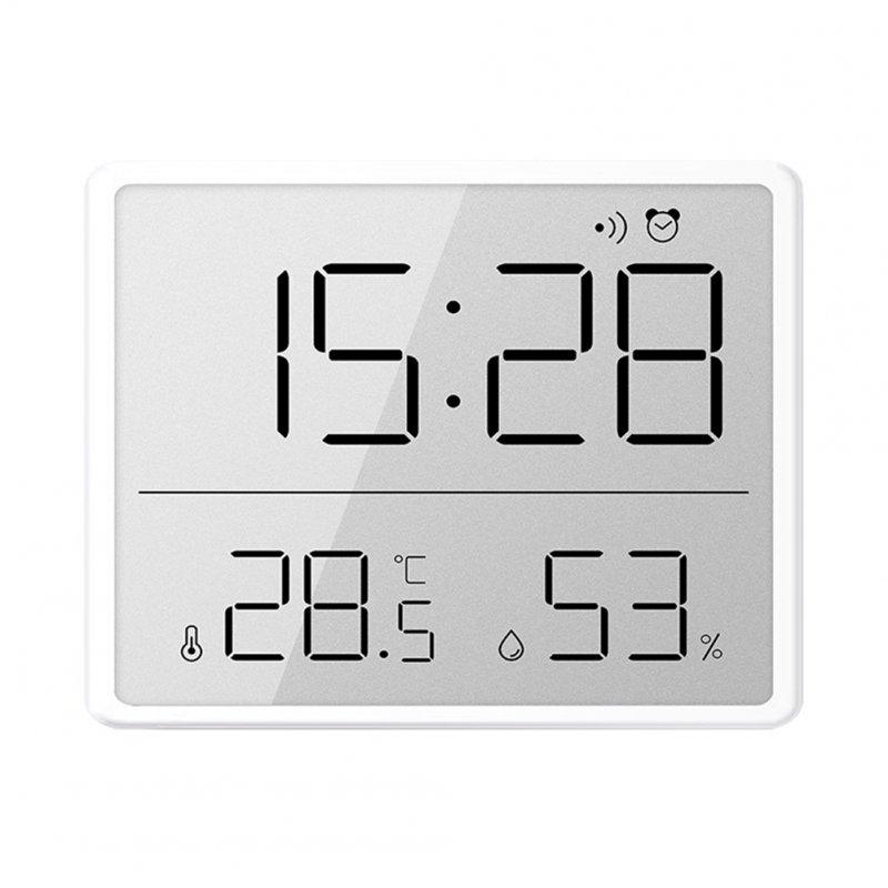 Wholesale Lcd Digital Alarm Clock Large Screen Displays Magnetic Design Thermometer Meter Humidity Monitor White  |   Home Decors Home Decors Home Decors