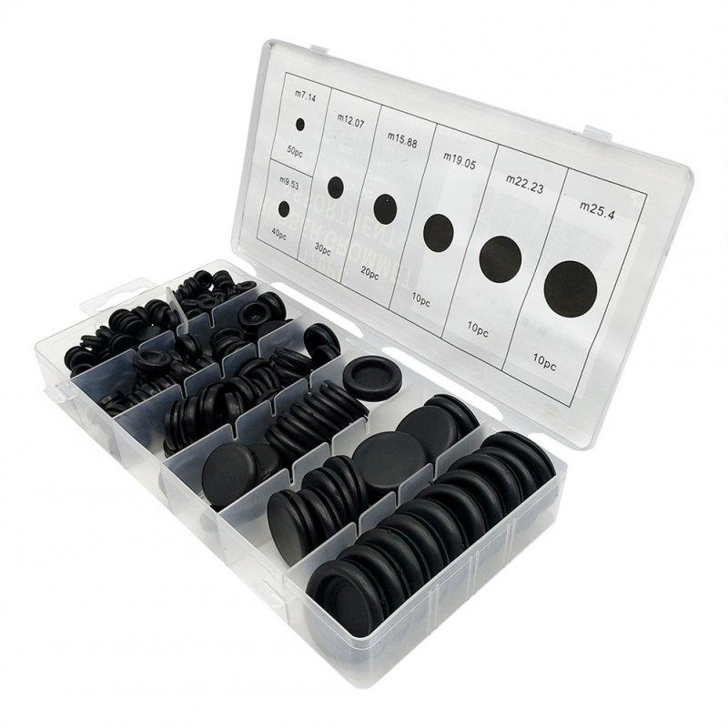 Wholesale 170pcs Rubber Plug Hole Grommet Kit Single-sided Retainer Protective Coil Gasket Retaining Ring Parts as shown in the picture  |   Industrial & Scientific Home Garden & Tools Industrial & Scientific