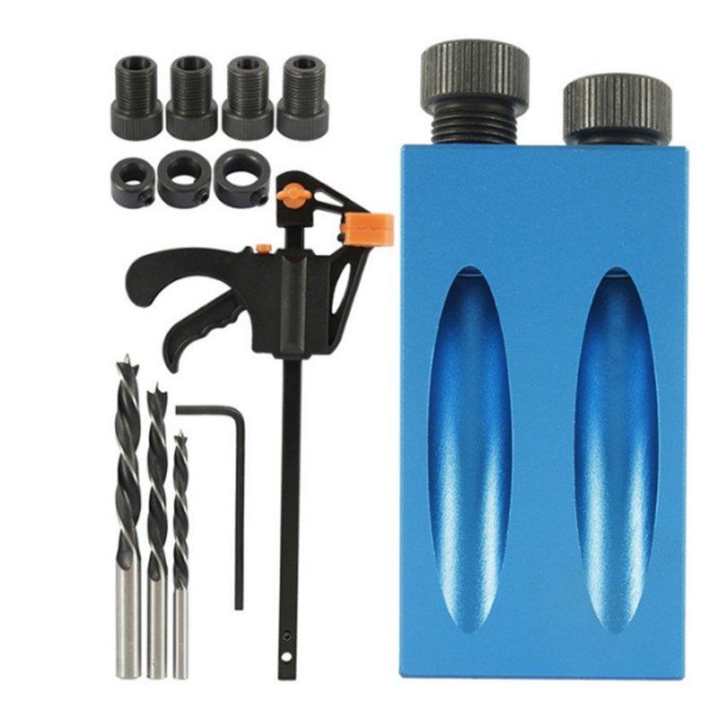 Wholesale 15-Degree Woodworking Oblique Hole Locator Drill Bits Pocket Hole Fixture Kit  |   Industrial & Scientific Home Garden & Tools Industrial & Scientific