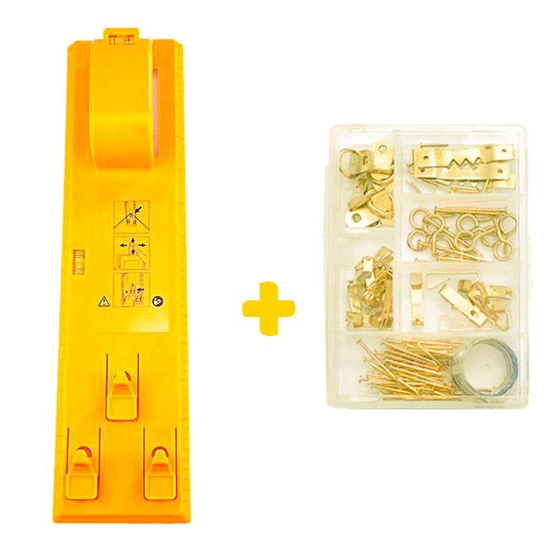 Wholesale Professional Picture Hanging Kit With 104pc Accessories Tools Accurate Positioning Multifunction Frame For Wall Hanging Yellow + boxed accessories  |   Industrial & Scientific Home Garden & Tools Industrial & Scientific