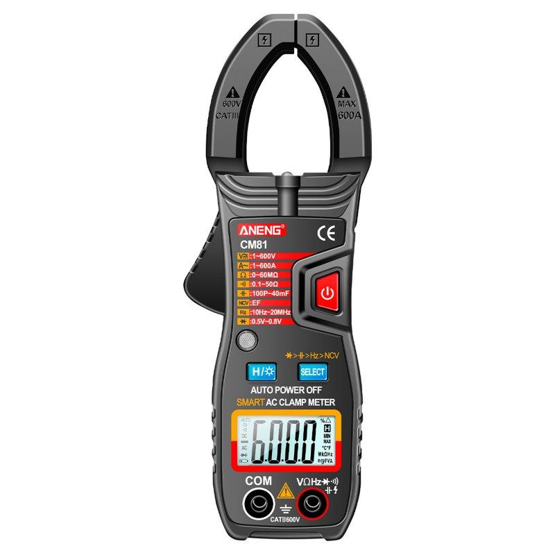 Wholesale ANENG CM81 Digital Clamp Meter 6000 Counts AC/DC Voltage AC Current NCV Multi-function Automatic Range Universal Meter CM81-black  |   Industrial & Scientific Home Garden & Tools Industrial & Scientific